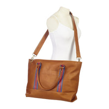Load image into Gallery viewer, Racer Leather Travel Tote