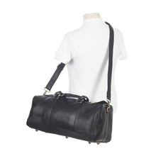 Load image into Gallery viewer, Simple Leather Barrel Gym Bag