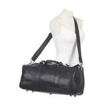 Load image into Gallery viewer, Simple Leather Barrel Gym Bag