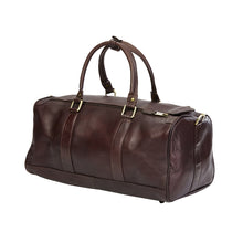 Load image into Gallery viewer, Simple Leather Barrel Gym Bag