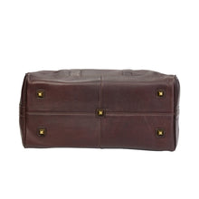 Load image into Gallery viewer, Simple Leather Barrel Gym Bag