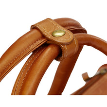 Load image into Gallery viewer, Simple Leather Barrel Gym Bag