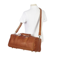 Load image into Gallery viewer, Simple Leather Barrel Gym Bag