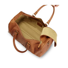 Load image into Gallery viewer, Simple Leather Barrel Gym Bag