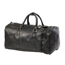 Load image into Gallery viewer, Leather Side Pocket Duffel