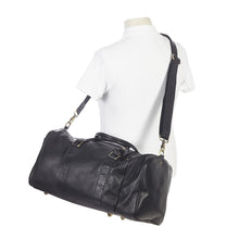 Load image into Gallery viewer, Leather Side Pocket Duffel