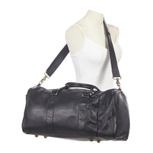 Load image into Gallery viewer, Leather Side Pocket Duffel