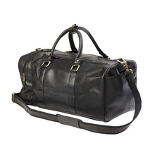 Load image into Gallery viewer, Leather Side Pocket Duffel