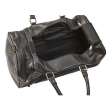 Load image into Gallery viewer, Leather Side Pocket Duffel