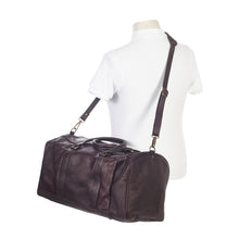 Load image into Gallery viewer, Leather Side Pocket Duffel