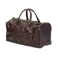 Load image into Gallery viewer, Leather Side Pocket Duffel