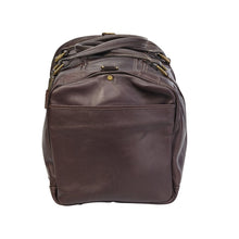 Load image into Gallery viewer, Leather Side Pocket Duffel