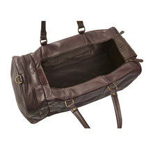 Load image into Gallery viewer, Leather Side Pocket Duffel