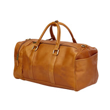 Load image into Gallery viewer, Leather Side Pocket Duffel