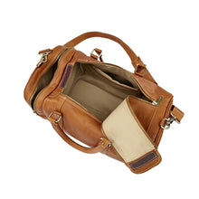 Load image into Gallery viewer, Leather Side Pocket Duffel