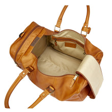 Load image into Gallery viewer, Leather Side Pocket Duffel