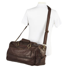 Load image into Gallery viewer, Multi-Compartment Leather Duffel