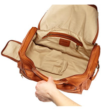 Load image into Gallery viewer, Multi-Compartment Leather Duffel