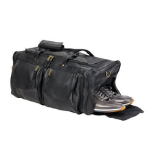 Load image into Gallery viewer, XL Leather Duffel w- Shoe Pocket