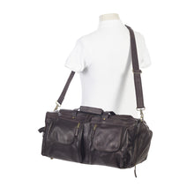 Load image into Gallery viewer, XL Leather Duffel w- Shoe Pocket