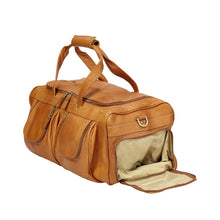 Load image into Gallery viewer, XL Leather Duffel w- Shoe Pocket