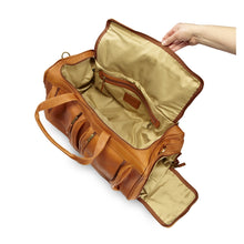 Load image into Gallery viewer, XL Leather Duffel w- Shoe Pocket