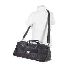 Load image into Gallery viewer, Leather Aviator Turnlock Duffel