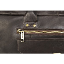 Load image into Gallery viewer, Leather Aviator Turnlock Duffel