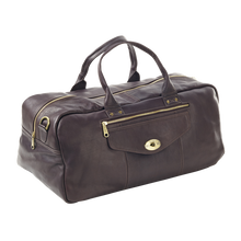 Load image into Gallery viewer, Leather Aviator Turnlock Duffel