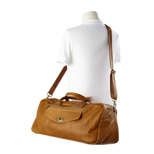 Load image into Gallery viewer, Leather Aviator Turnlock Duffel