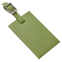 Load image into Gallery viewer, Oversized Rectangular Leather Luggage Tag