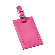 Load image into Gallery viewer, Oversized Rectangular Leather Luggage Tag