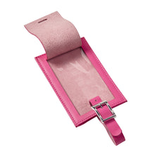 Load image into Gallery viewer, Oversized Rectangular Leather Luggage Tag