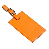 Load image into Gallery viewer, Oversized Rectangular Leather Luggage Tag