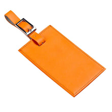 Load image into Gallery viewer, Oversized Rectangular Leather Luggage Tag