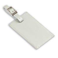 Load image into Gallery viewer, Oversized Rectangular Leather Luggage Tag
