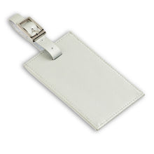 Load image into Gallery viewer, Oversized Rectangular Leather Luggage Tag