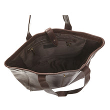 Load image into Gallery viewer, Oversized Vachetta Leather Tote