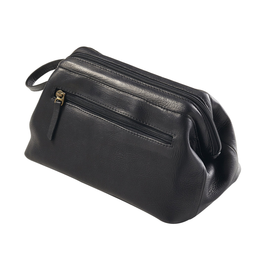 Leather Framed Toiletry Case