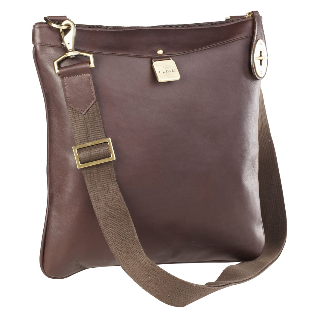 Leather Turnlock Cross Body