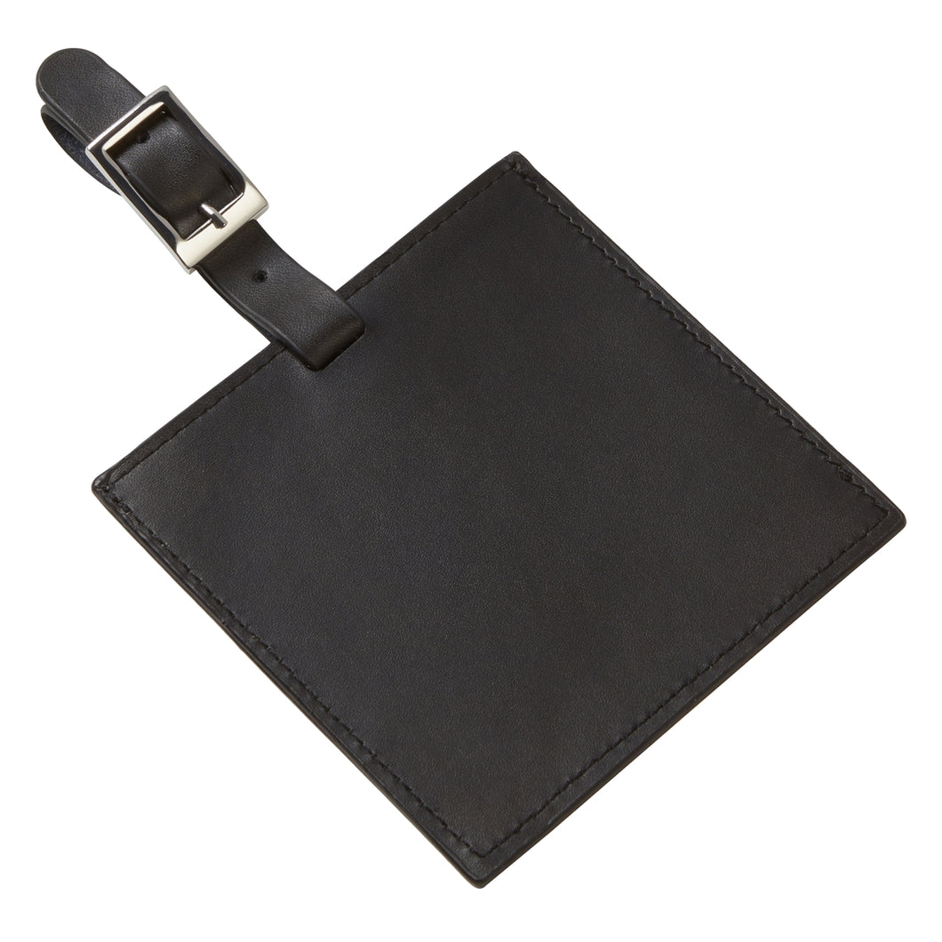 Color Square Leather Luggage Tag